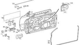 Mercedes S-Klasse/CL-Klasse C140 Coupé Rohbautür vorne rechts A1407201405 NOS