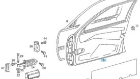 Mercedes W124 Rohbautür vorne rechts