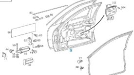 Mercedes S-Klasse W140 Tür vorne rechts Gebraucht