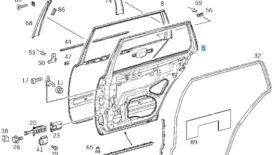 Mercedes E-Klasse S210 T-Modell (Kombi) Tür hinten links A2107302405