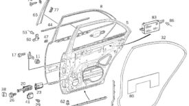 Mercedes E-Klasse W210 Fondtür Tür hinten rechts A2107302405 NOS