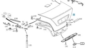 Mercedes CL-Klasse C215 Coupe Heckdeckel A2157500175 NOS